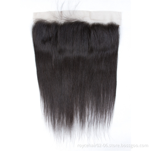 Straight Body Wave Deep Wave Water Wave Cuticle Aligned  Human Hair Ear to Ear Thin Invisible Silk Lace Frontal Closure